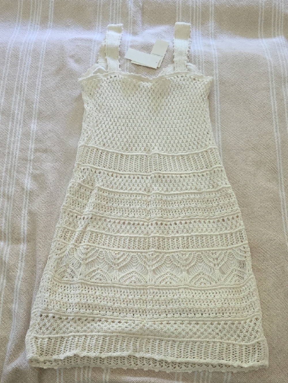 Abercrombie & Fitch Cream Crochet Mini Dress - Picture 5 of 5